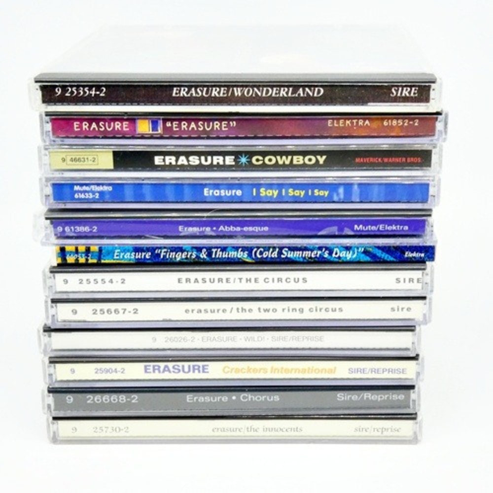 ERASURE CD Lot Of 12 Ex Condition Wild Circus Two Ring Innocents Chorus Crackers